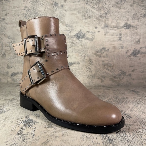 Charles David Studded Moto Ankle boots  made in Italy - Picture 3 of 13